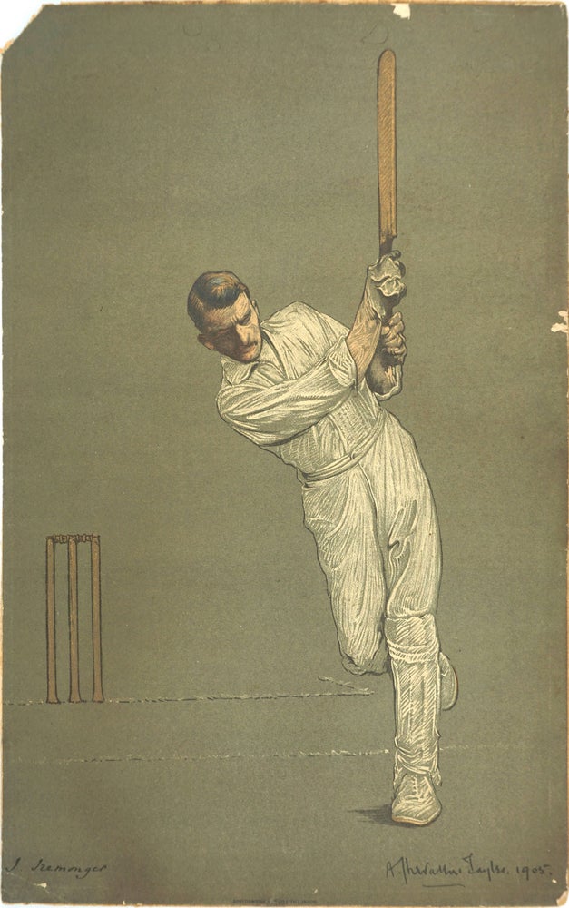 Item #20331 J. Irenmonger (James Iremonger). Cricket, Chevallier Taylor.