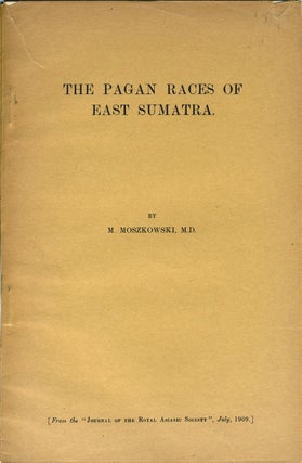 Item #20339 The Pagan Races of East Sumatra (Offprint from the Journal of the Royal Asiatic...