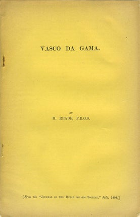 Item #20341 Vasco Da Gama (Offprint from the Journal of the Royal Asiatic Society). H. F. R. G....
