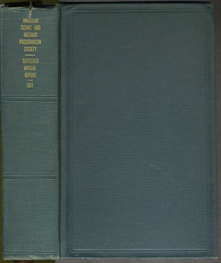 Item #20360 Sixteenth Annual Report, 1911, of the American Scenic and Historic Preservation...