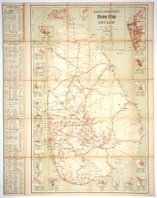 Survey Department Motor Map of Ceylon.