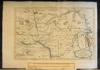 A Plan of Captain Carvers Travels in the interior Parts of North America.