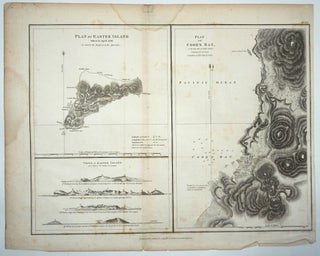 Item #20586 Plan of Cook's Bay; Plan of Easter Island; [and] Views of Easter Island. Easter...