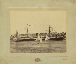 Item #20676 S. S. "Alameda" Flagship to Balmain Regatta 1898. Albumen Photograph