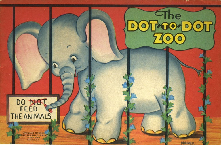 Item #20692 The Dot-to-Dot Zoo. Coloring book with kangaroo. Childrens, Kangaroo, ills.