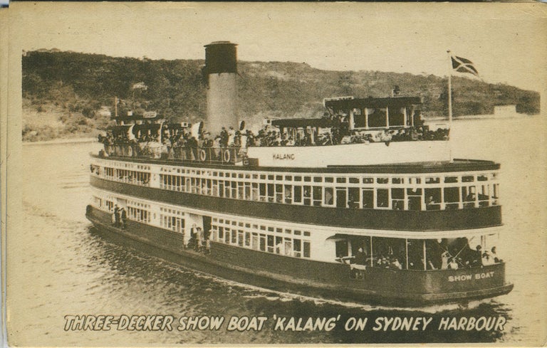 Item #20704 Three-Decker Show Boat "Kalang" on Sydney Harbour. NSW Sydney.