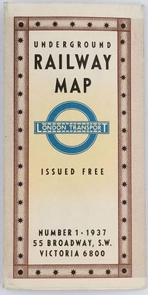 Item #20756 Underground Railway Map. London Transport. Number 1, 1937