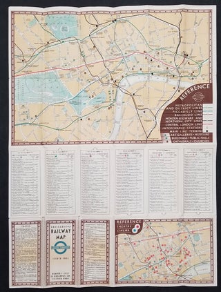 Underground Railway Map. London Transport. Number 1, 1937.
