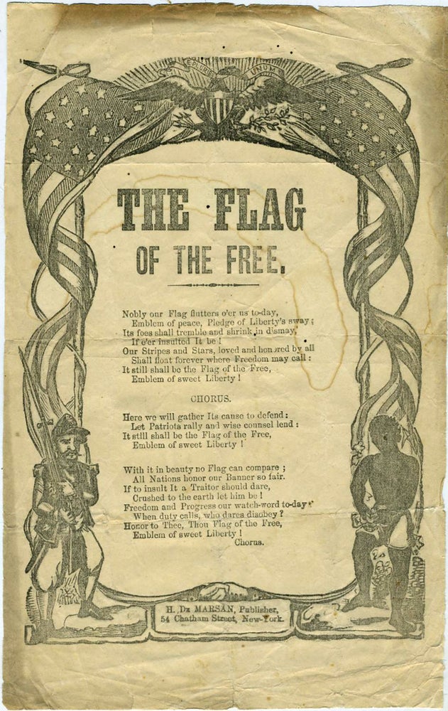 Item #20838 The Flag of the Free. Civil War, Harrison Millard.