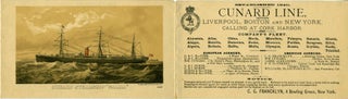 Item #20839 Cunard Line, Between Liverpool, Boston and New York, Calling at Cork Harbor. Irish...