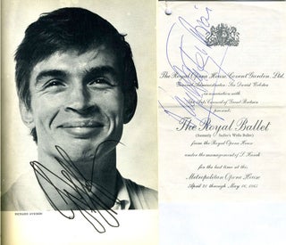 Nureyev, an Autobiography with Pictures. Signed by Nureyev [with] a signed Fonteyn Arias Royal Ballet program.