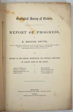 Geological Survey of Victoria, Report of Progress. Part II.