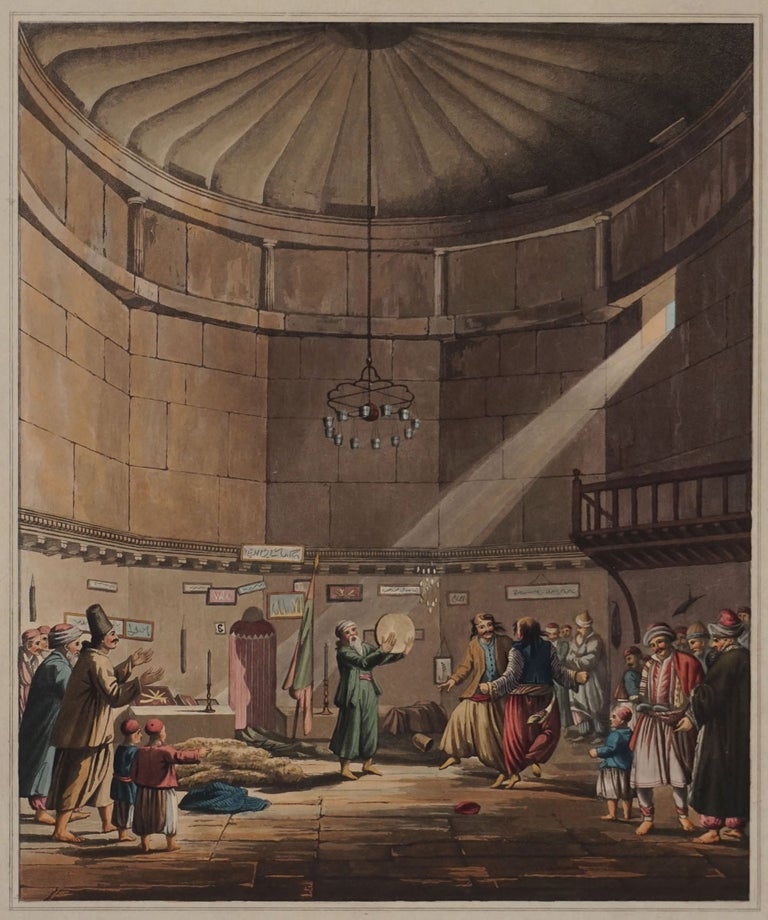Item #21037 Dance of the Dervishes, from 'Views in Greece'. Aquatint. Greece, Edward Dodwell.