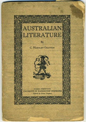 Item #21055 Australian Literature. C. Hartley Grattan