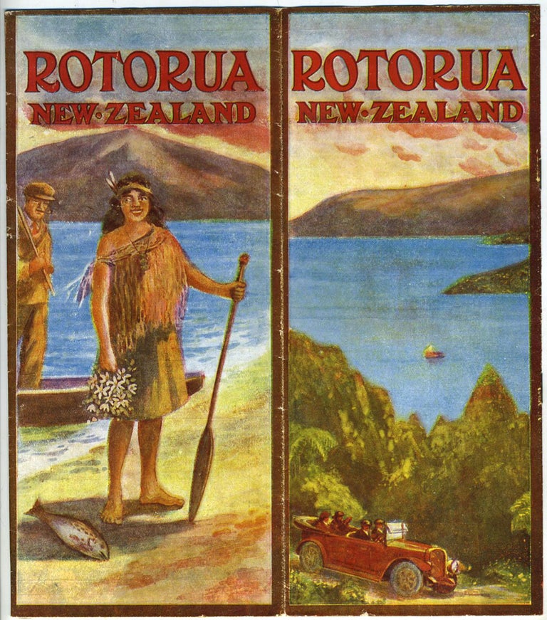 Item #21124 Rotorua New Zealand. N.Z. publicity folder no. 1 Pamphlet. New Zealand, Arthur Herbert Messenger.