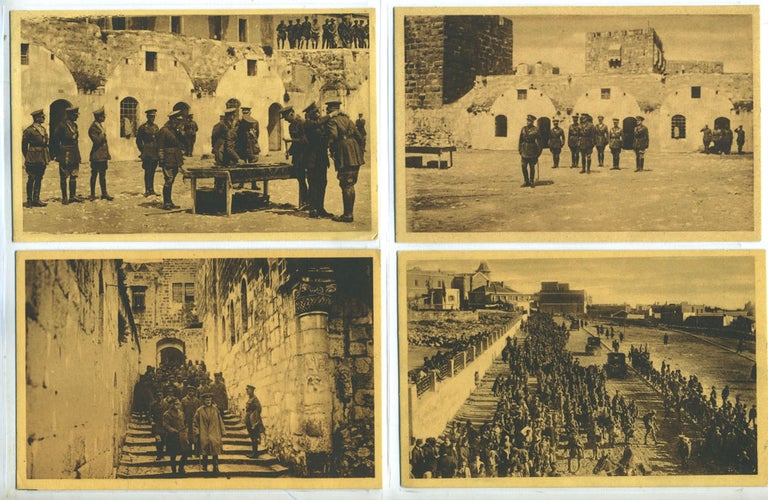 Item #21200 The Duke of Connaught's Visit to Jerusalem. 4 Postcards.