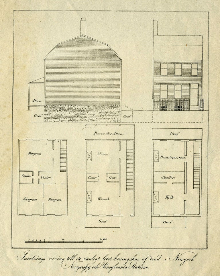 Item #21287 New York Architectural Rendering, Residential Building. Lithograph.