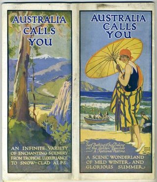Item #21299 Australia Calls You to Sunshine, Freedom and Prosperity. A Tourists' Paradise....