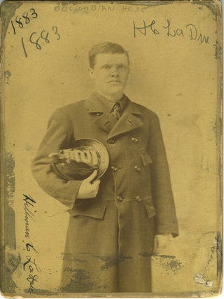 Item #21337 Signed albumen of Firefighter Hillman C. LaDue