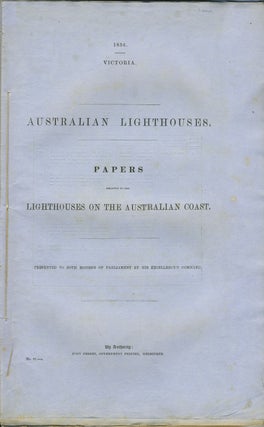 Item #21358 State of Victoria Blue Paper: 'Papers Relative to the Lighthouses on the Australian...