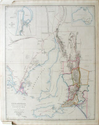 Item #21419 South Australia Shewing the Division into Counties of the Settled Portions of the...