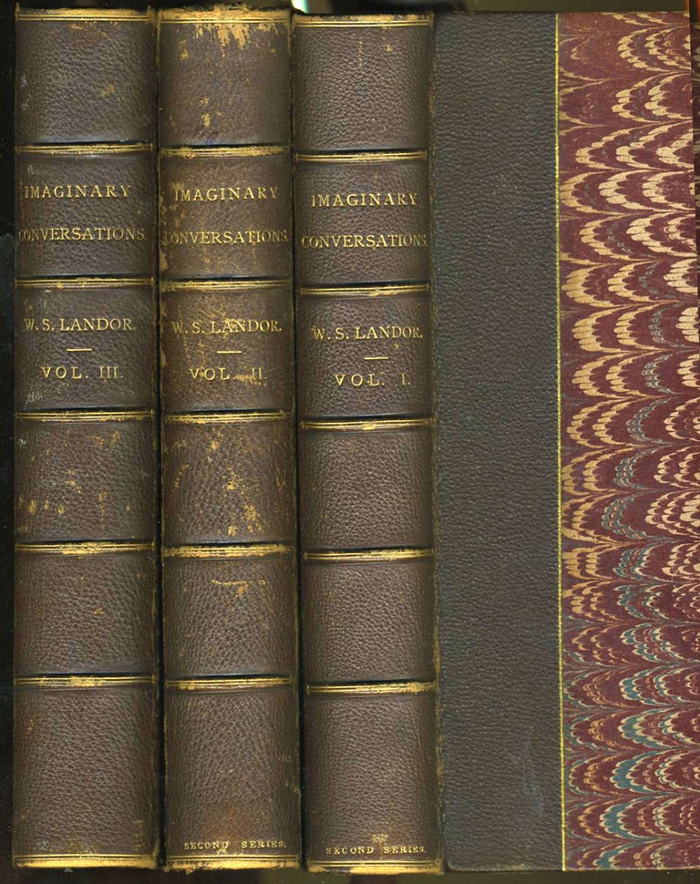 Item #21480 Imaginary Conversations of Literary Men and Statesmen, Volumes I - III. Walter Savage Landor.