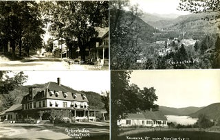Item #21485 Nine Real-Photo Postcards with Scenes from Rochester, Vermont