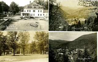 Nine Real-Photo Postcards with Scenes from Rochester, Vermont.