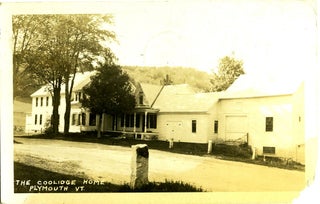 Item #21491 The Coolidge Home, Plymouth, VT Real-Photo Postcard