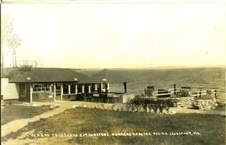 Item #21497 Where Thousands Eat Lobsters, Parkers Lobster Pound, Searsport, ME - Real Photo Postcard