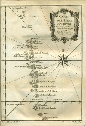 Item #21536 Carte des Isles Maldives. India, Maldives