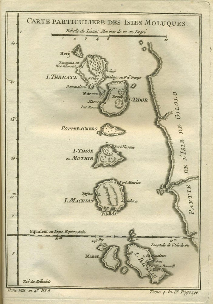 Item #21537 Carte Particuliere des Isles Moluques. Moluccas Islands, Nicolas Bellin.