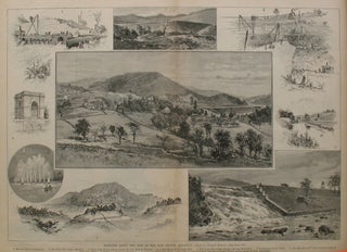 Item #21619 Sketches Along the Line of the New Croton Aqueduct, a double page spread from...