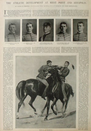 Item #21623 The Athletic Development at West Point and Annapolis, a four full page article from...