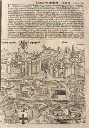 Item #21668 Liber chronicarum- Nuremberg Chronicle, an individual page from 1493, Salzburg &...
