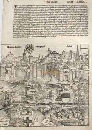 Item #21669 Salzburg, Austria in the Liber chronicarum- Nuremberg Chronicle, an individual page...