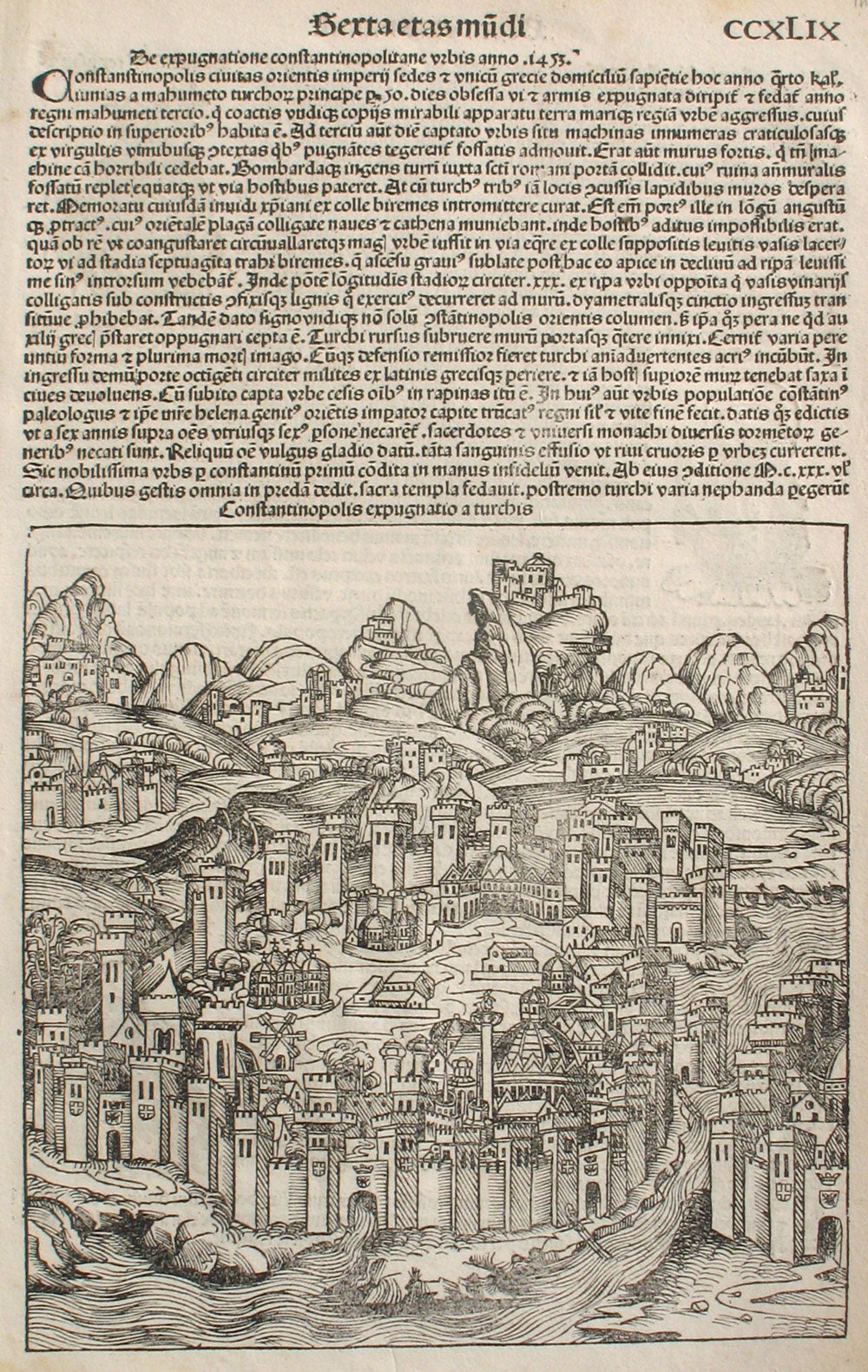 The Siege of Constantinople in the Year 1453, from the Nuremberg 