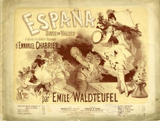 Item #21697 Illustrated music sheet, "Espana. Suite de Valses d'apres la Celebre Rapsodie d'...