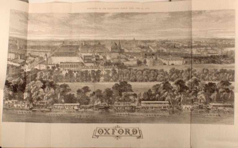 Item #21726 Large folding panorama of Oxford; also colonial India, China and Ireland as illustrated in the Illustrated London News, January to June 1870. Illustrated London News.