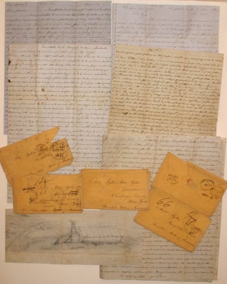 Item #21772 Gold letters from an American gold seeker in Victoria to his sweetheart in...