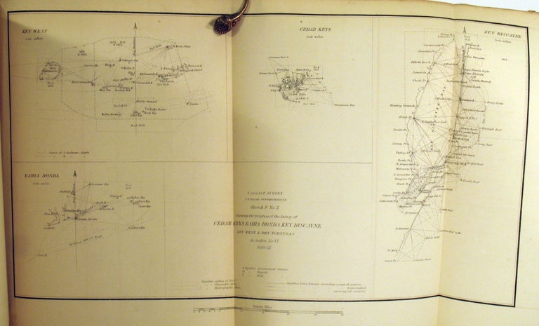 Item #21889 Report of the Superintendent of the Coast Survey, Showing the Progress of the Survey During the Year 1852. Cornelius Clarkson Vermeule's copy. Alexander D. Bache, Cornelius Clarkson Vermeule.