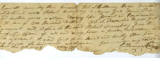 Item #21901 Tennessee slave bill of sale, between Calloway Hodges and Robert Armstrong, of Patsey...