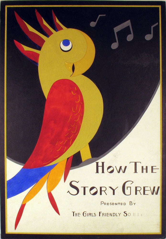 Item #21915 How The Story Grew, original poster art. Girls Friendly Society, Orissa W. Gleason.