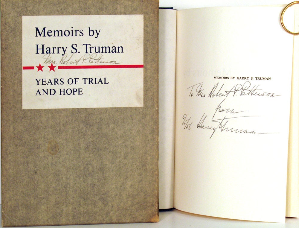 Years of Trial and Hope 1946 1952. Memoirs by Harry