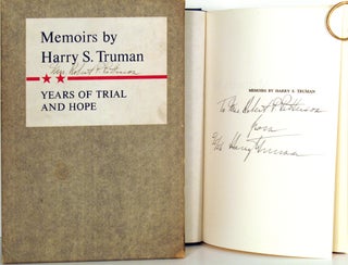 Item #21942 Years of Trial and Hope 1946 - 1952. Memoirs by Harry S. Truman. Volume Two. Harry...