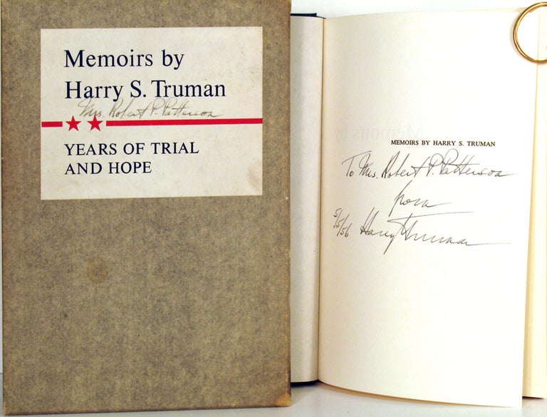 Item #21942 Years of Trial and Hope 1946 - 1952. Memoirs by Harry S. Truman. Volume Two. Harry S. Truman.