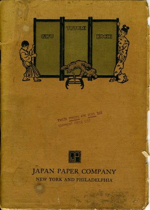 Item #21961 1915 Sample Pamphlet, Japan Paper Company [with] 1918 Price List of Papers from...
