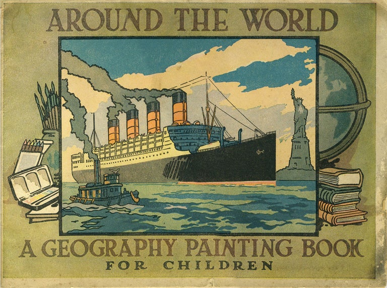 Item #21989 Around the World ... A Geography Painting Book for Children. WWI, Gallipoli.