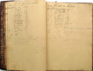 Item #22002 Pre- & post Civil War era Manuscript Account Book of a Kentucky Hemp producer and a...