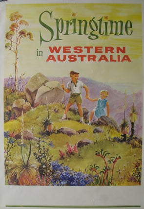 Item #22029 Springtime in Western Australia. Travel Poster. Western Australia, Poster